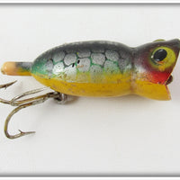 Vintage Fred Arbogast Perch Fly Rod Hula Popper Lure 