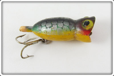 Vintage Fred Arbogast Perch Fly Rod Hula Popper Lure 