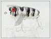 Heddon Grey & Black Striped Crazy Crawler