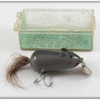 Vintage Creek Chub Grey Mitie Field Mouse Lure In Box