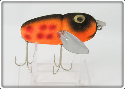 Heddon Orange With Red Spots Crazy Crawler Lure
