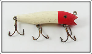 Creek Chub Red & White Concave Belly Midget Darter Lure