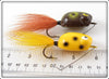 Weber Yellow & Green Dylite Spinning Frog Pair