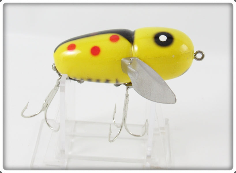 Heddon Yellow Red Spots Crazy Crawler Lure