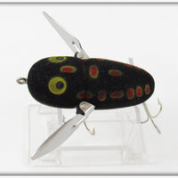 Heddon Flocked Black Frog Crazy Crawler