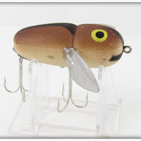 Vintage Heddon Brown & Black Crazy Crawler Lure