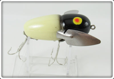 Vintage Heddon Luminous Black Head Crazy Crawler Lure