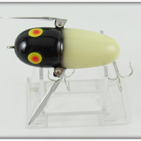 Heddon Luminous Black Head Crazy Crawler