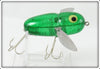 Vintage Heddon Green Sparkle Crazy Crawler Lure