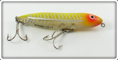 Vintage Heddon Yellow Shore Swayback Zara Spook Lure 