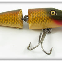 Vintage Creek Chub Golden Shiner Jointed Midget Pikie Lure