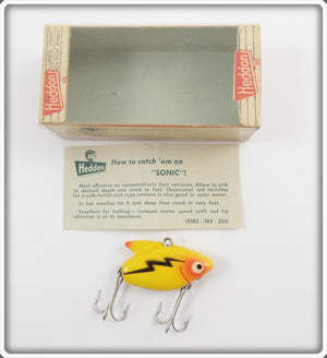 Heddon Yellow Sonic In Correct Box 385 Y