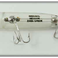 Heddon Clear Transparent Original Zara Spook