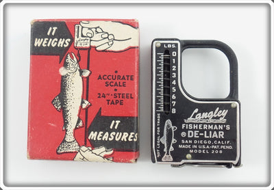 Langley Fisherman's De-Liar Fish Scale/Measuring Tape In Box