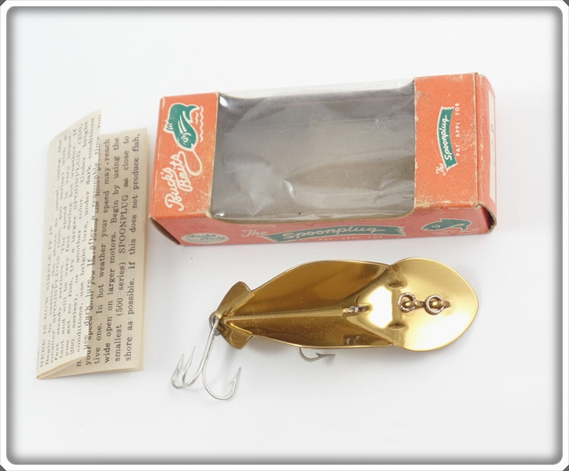 Buck's Baits Brass Spoonplug In Correct Box For Sale