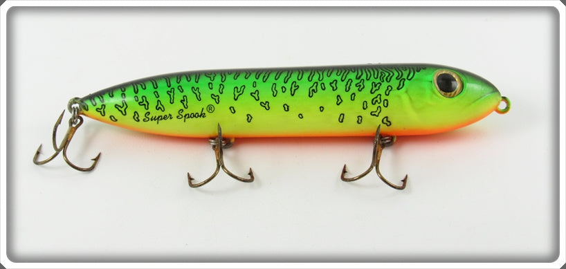 Heddon Fluorescent Green Crawdad Super Spook Lure 
