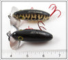 Arbogast Solid Black & Coachdog Jitterbug Pair