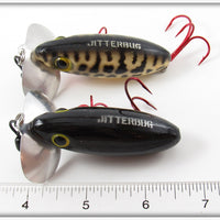 Arbogast Solid Black & Coachdog Jitterbug Pair