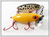 Arbogast Yellow Silver Ribs & Coachdog Jitterbug Lure Pair