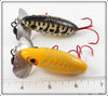 Arbogast Yellow Silver Ribs & Coachdog Jitterbug Pair