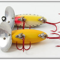 Arbogast Yellow Silver Ribs & Coachdog Jitterbug Pair