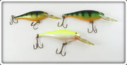 Rapala Perch & Chartreuse Deep Runner Lot Of Three Lures