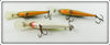 Rapala Perch & Chartreuse Deep Runner Lot Of Three