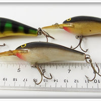 Rapala Perch, Gold & Silver Fat Rap Lot Of Three