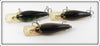 Rapala Perch, Gold & Silver Fat Rap Lot Of Three