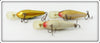 Rapala Perch, Gold & Silver Fat Rap Lot Of Three