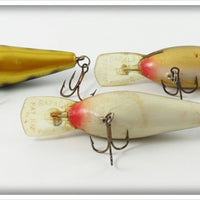 Rapala Perch, Gold & Silver Fat Rap Lot Of Three
