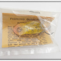 Buck's Baits Yellow W/Glitter Flyrod Spoonplug In Package