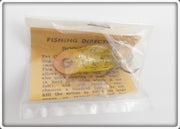 Buck's Baits Yellow W/Glitter Flyrod Spoonplug In Package