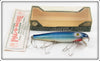 Vintage Pflueger Blue Mullet Scale Palomine Lure In Box 