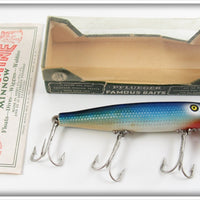 Vintage Pflueger Blue Mullet Scale Palomine Lure In Box 