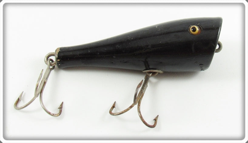 Vintage Creek Chub Solid Black Plunker Lure