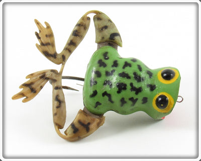 Vintage Jenson Distributing Co Green Froglegs Lure