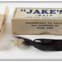 Vintage The Park Mfg Co Black Jake's Bait Lure In Box