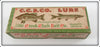 Vintage Creek Chub Pikie Scale Midget Pikie Empty Lure Box 