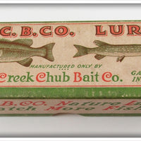 Vintage Creek Chub Pikie Scale Midget Pikie Empty Lure Box 