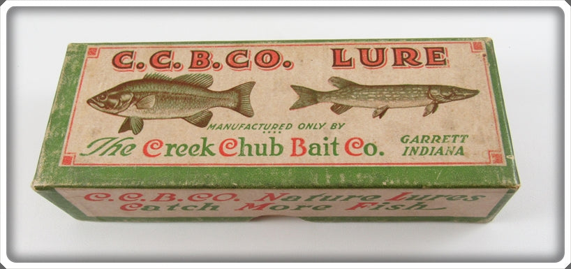 Vintage Creek Chub Pikie Scale Midget Pikie Empty Lure Box 