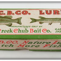 Vintage Creek Chub Perch Finish Pikie Empty Lure Box