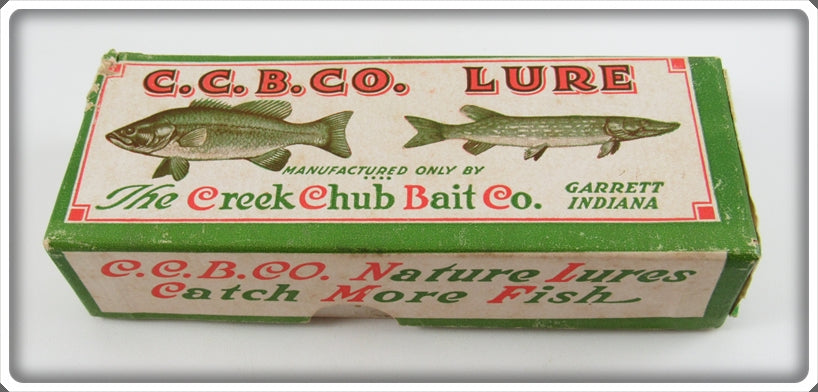 Vintage Creek Chub Perch Finish Pikie Empty Lure Box