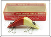 Vintage Millsite Red & White Daily Double Lure In Box