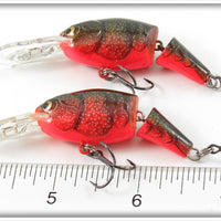 Rapala Red Crawdad Jointed Shad Rap Pair