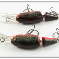 Rapala Red Crawdad Jointed Shad Rap Pair