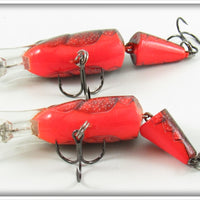 Rapala Red Crawdad Jointed Shad Rap Pair