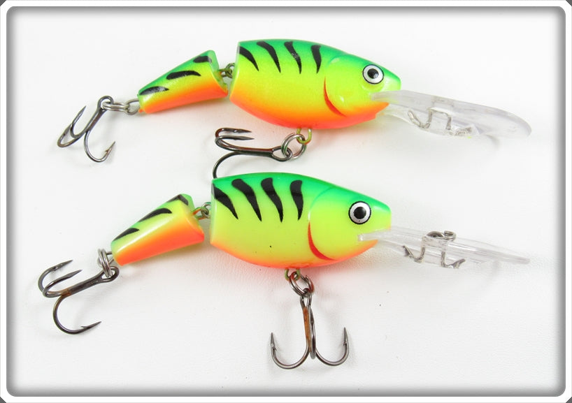 Rapala Fire Tiger Jointed Shad Rap Lure Pair 