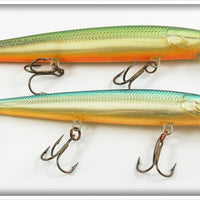 Rapala Gold/Green & Gold/Blue Minnow Lure Pair