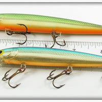 Rapala Gold/Green & Gold/Blue Minnow Pair